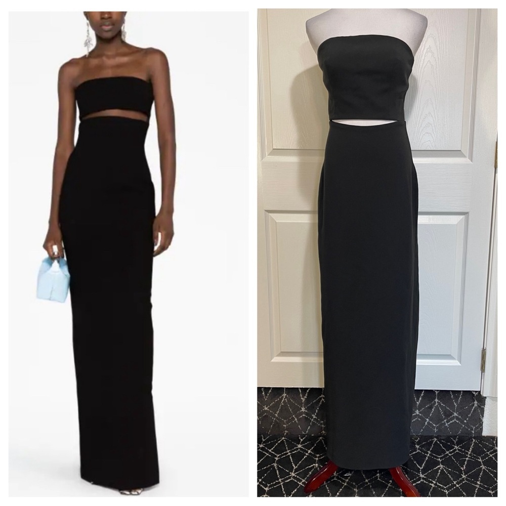 NBD black cut out gown